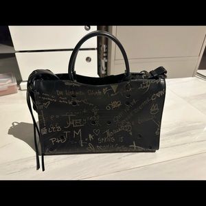 Balenciaga Special Edition Carved Graffiti Tote